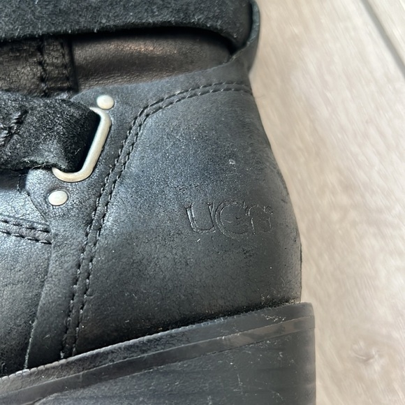 Ugg Australia Darcie black leather and suede riding boots size 5.5 - Picture 5 of 16